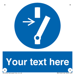 Custom Disconnect Sign